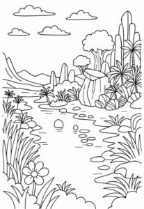 Desenho de Natureza Desenho Colorir Imprimir 26 (2)