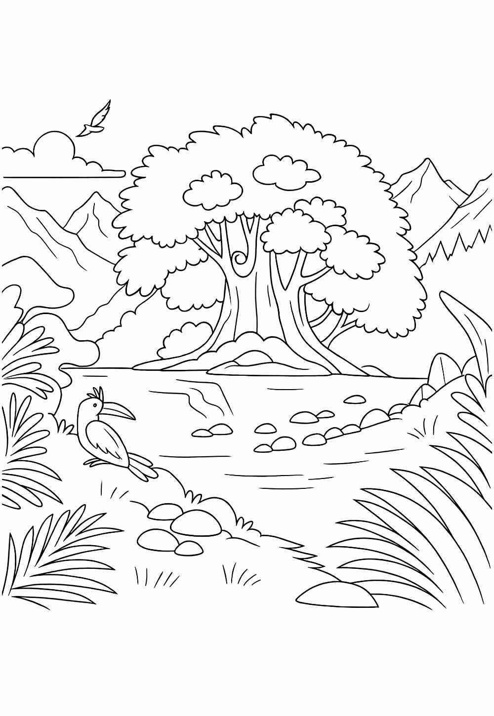 Desenho de Natureza Desenho Colorir Imprimir 29 (2)