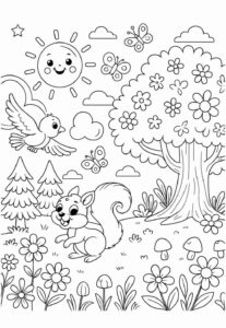 Desenho de Natureza Desenho Colorir Imprimir 30 (2)