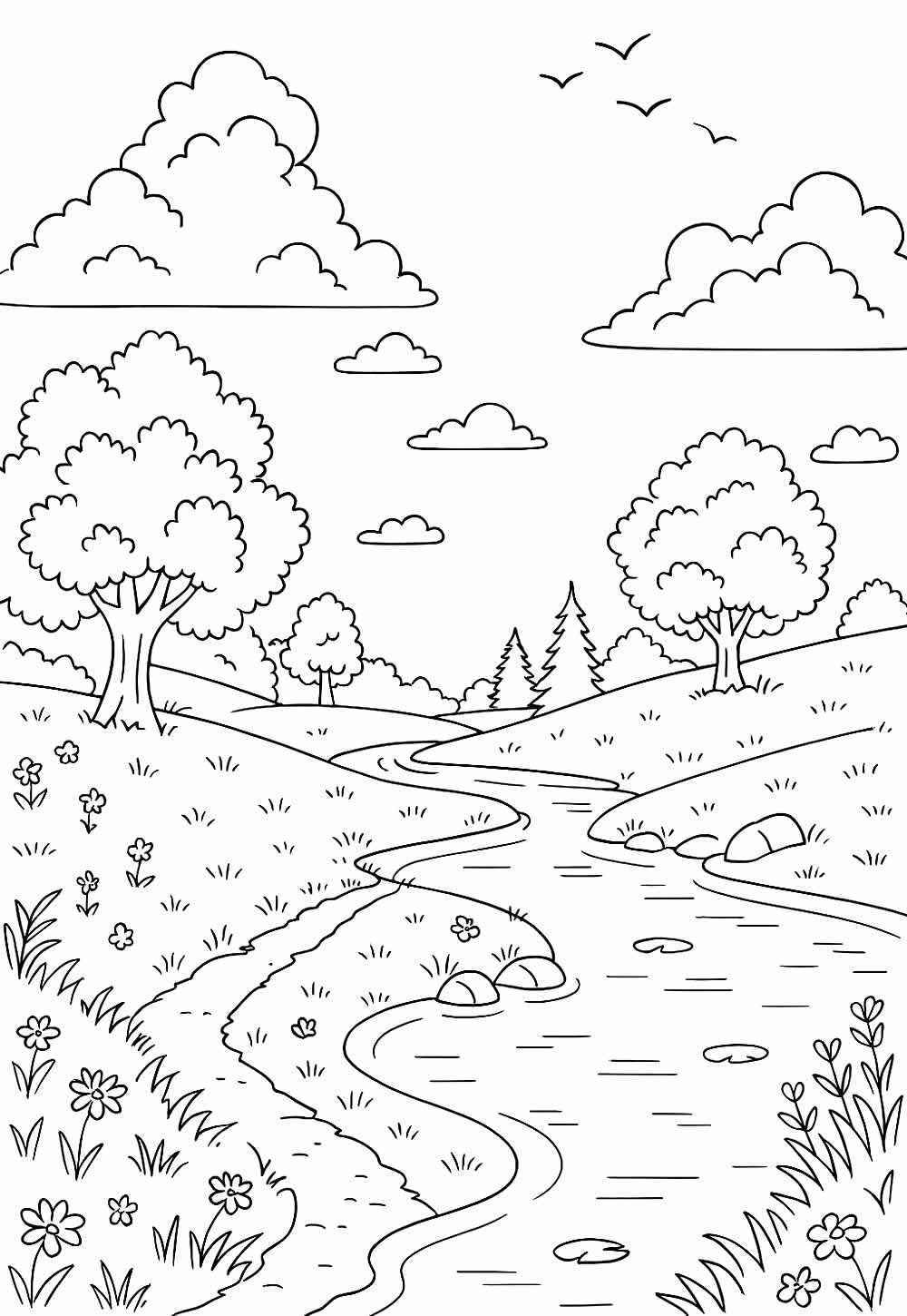 Desenho de Natureza Desenho Colorir Imprimir 31 (2)