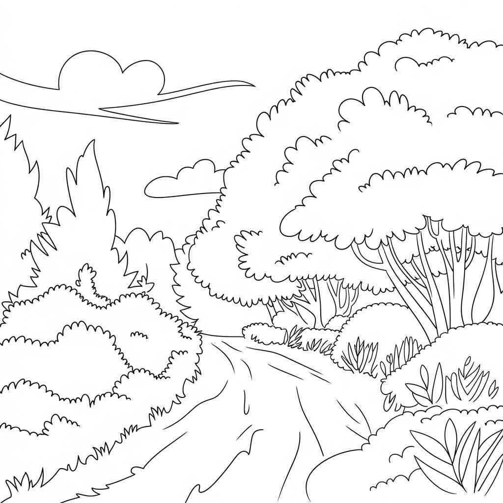Desenho de Natureza Desenho Colorir Imprimir 34 (2)
