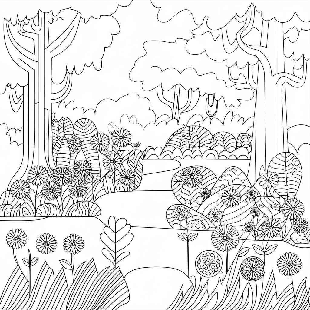 Desenho de Natureza Desenho Colorir Imprimir 44 (2)