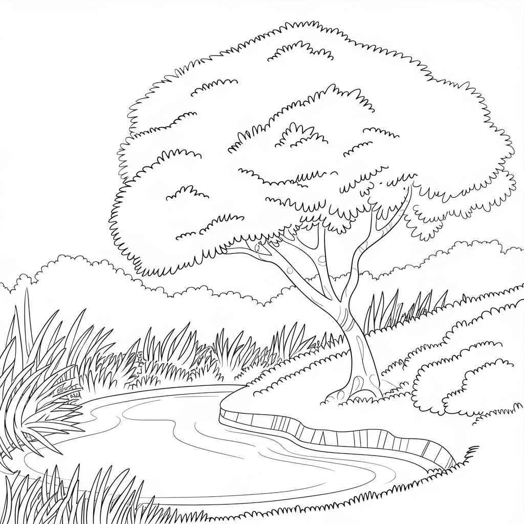 Desenho de Natureza Desenho Colorir Imprimir 45 (2)