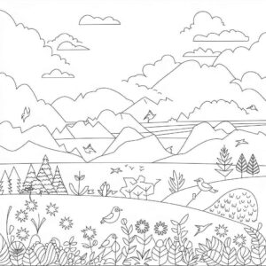 Desenho de Natureza Desenho Colorir Imprimir 46 (2)