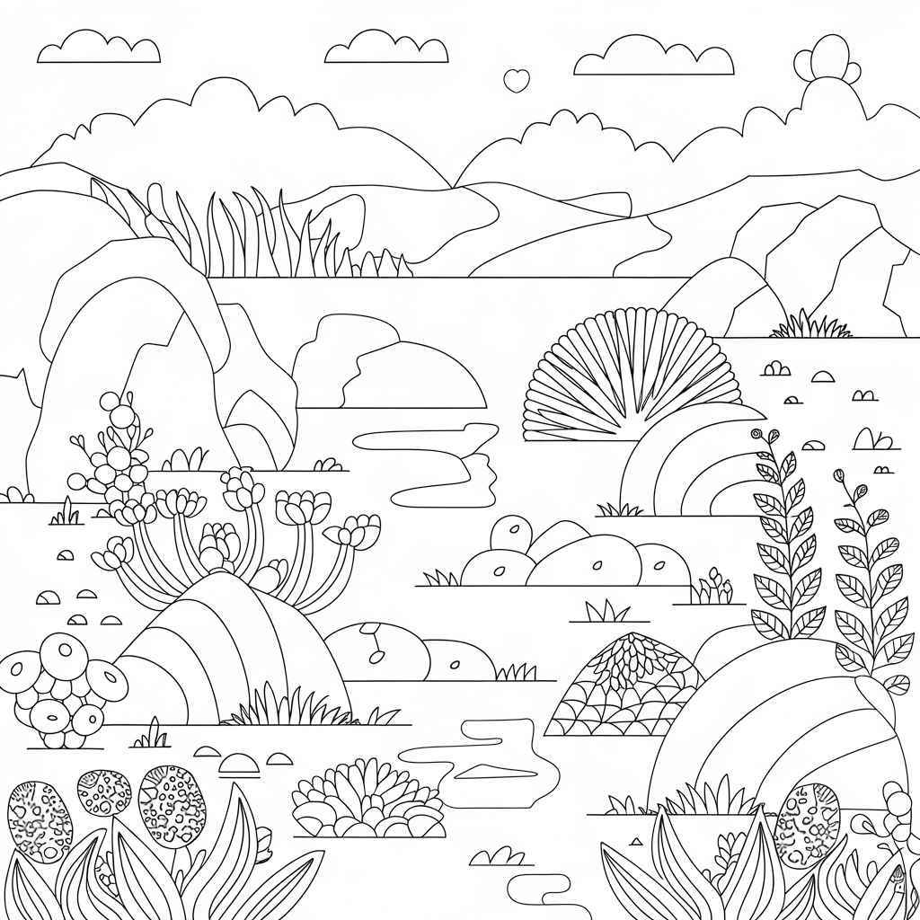 Desenho de Natureza Desenho Colorir Imprimir 48 (2)