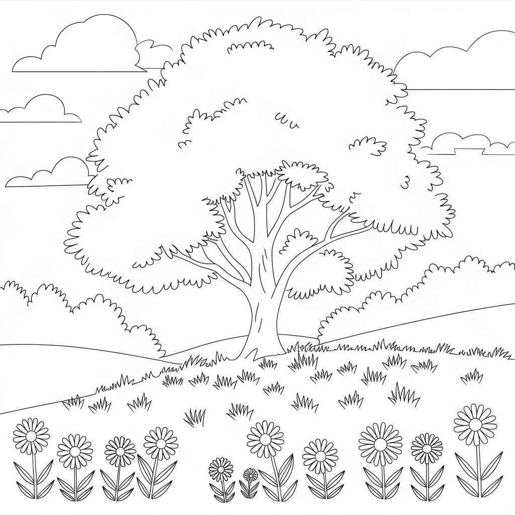 Desenho de Natureza Desenho Colorir Imprimir 53 (2)