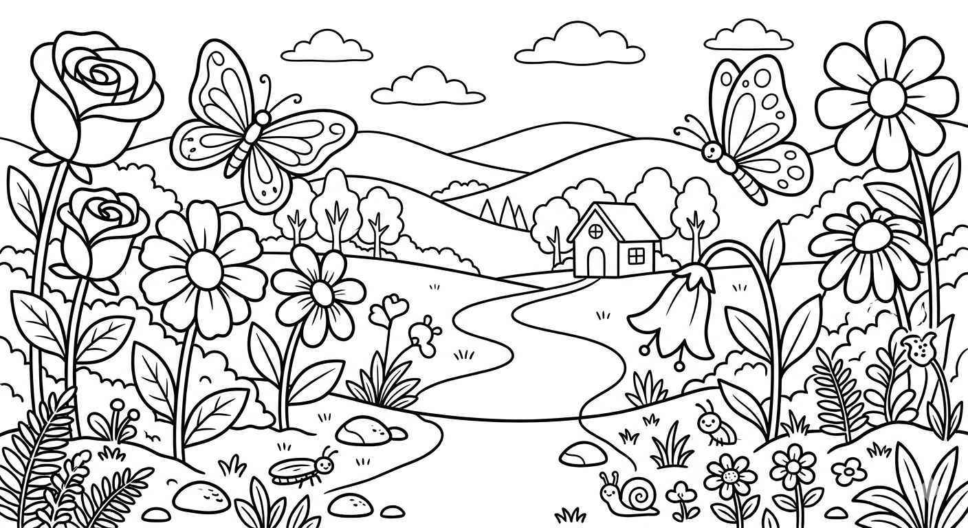 Desenho de Natureza Desenho Colorir Imprimir 60 (2)