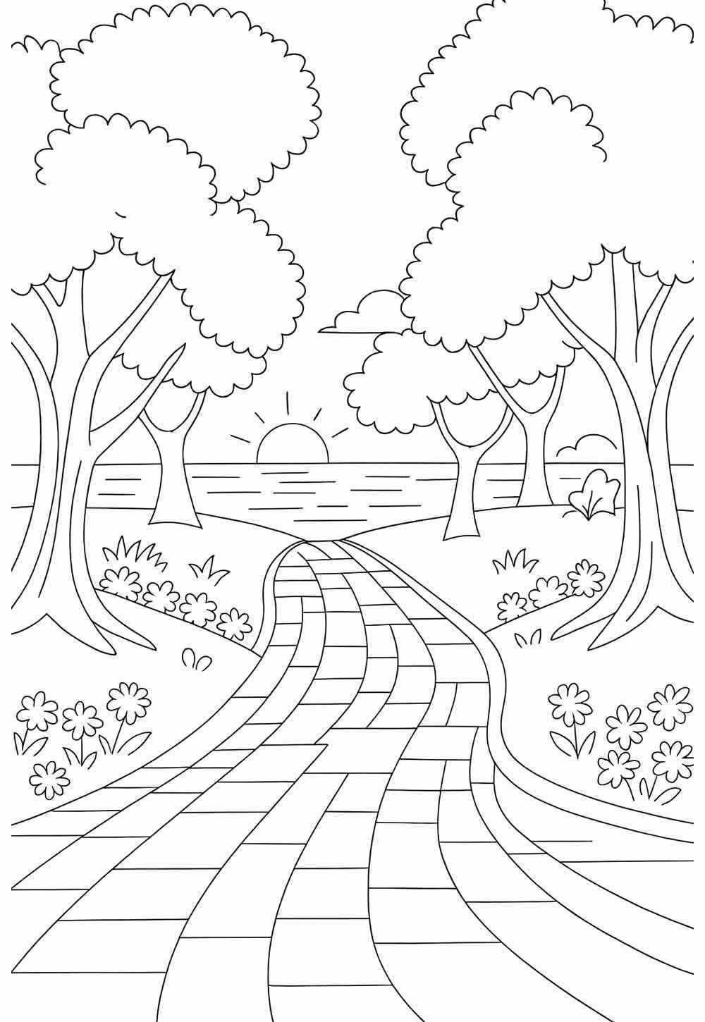 Desenho de Natureza Desenho Colorir Imprimir 61 (2)