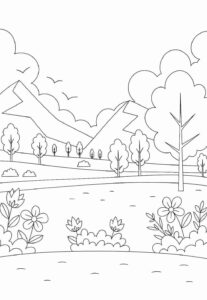 Desenho de Natureza Desenho Colorir Imprimir 62 (2)