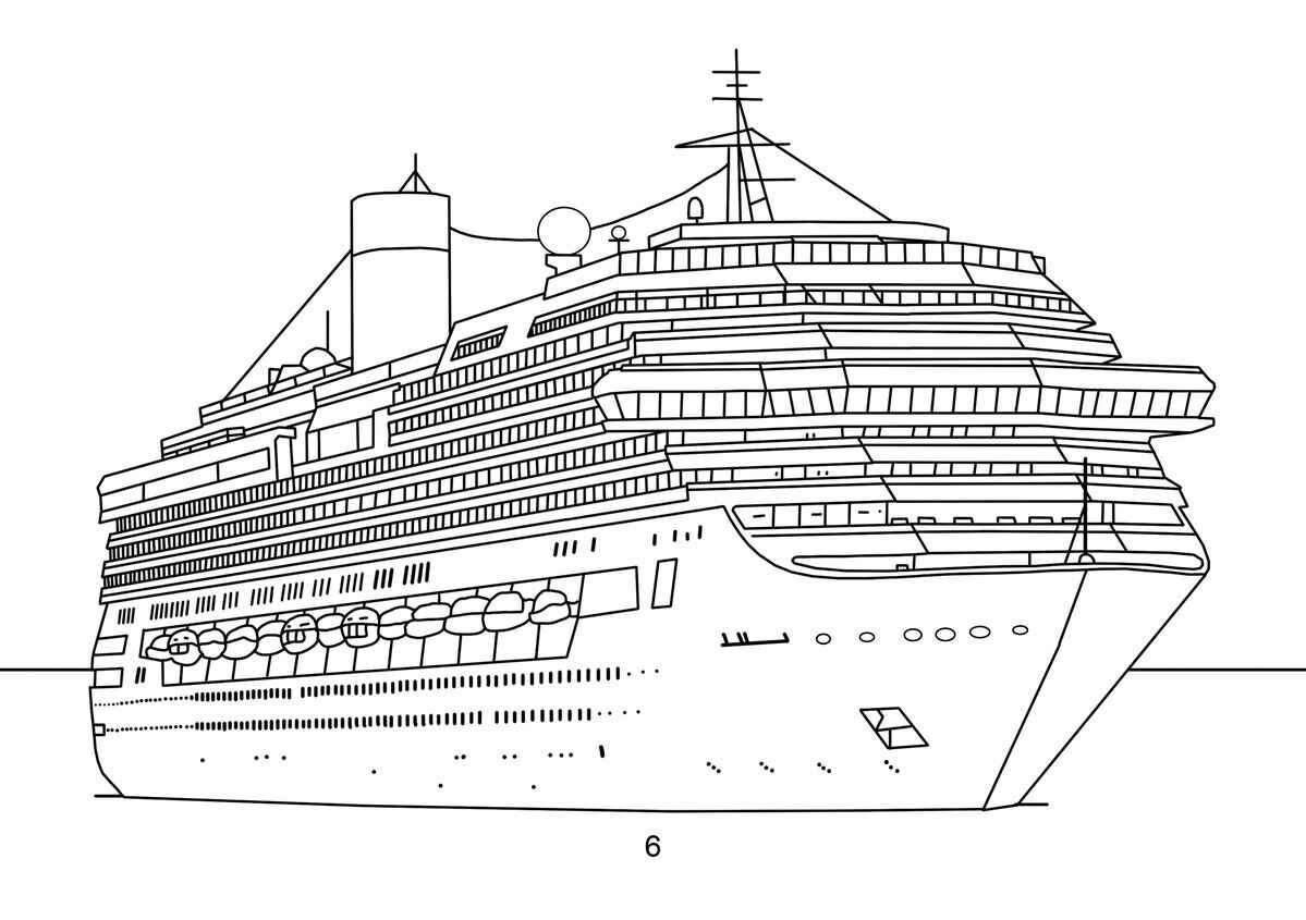 Desenho de Navio Desenho Colorir Imprimir 03