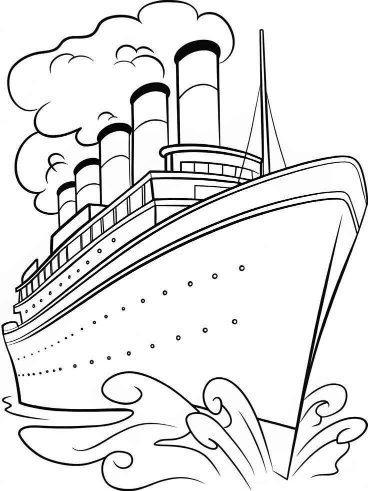 Desenho de Navio Desenho Colorir Imprimir 04