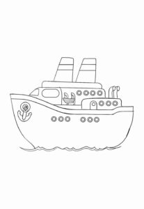 Desenho de Navio Desenho Colorir Imprimir 10