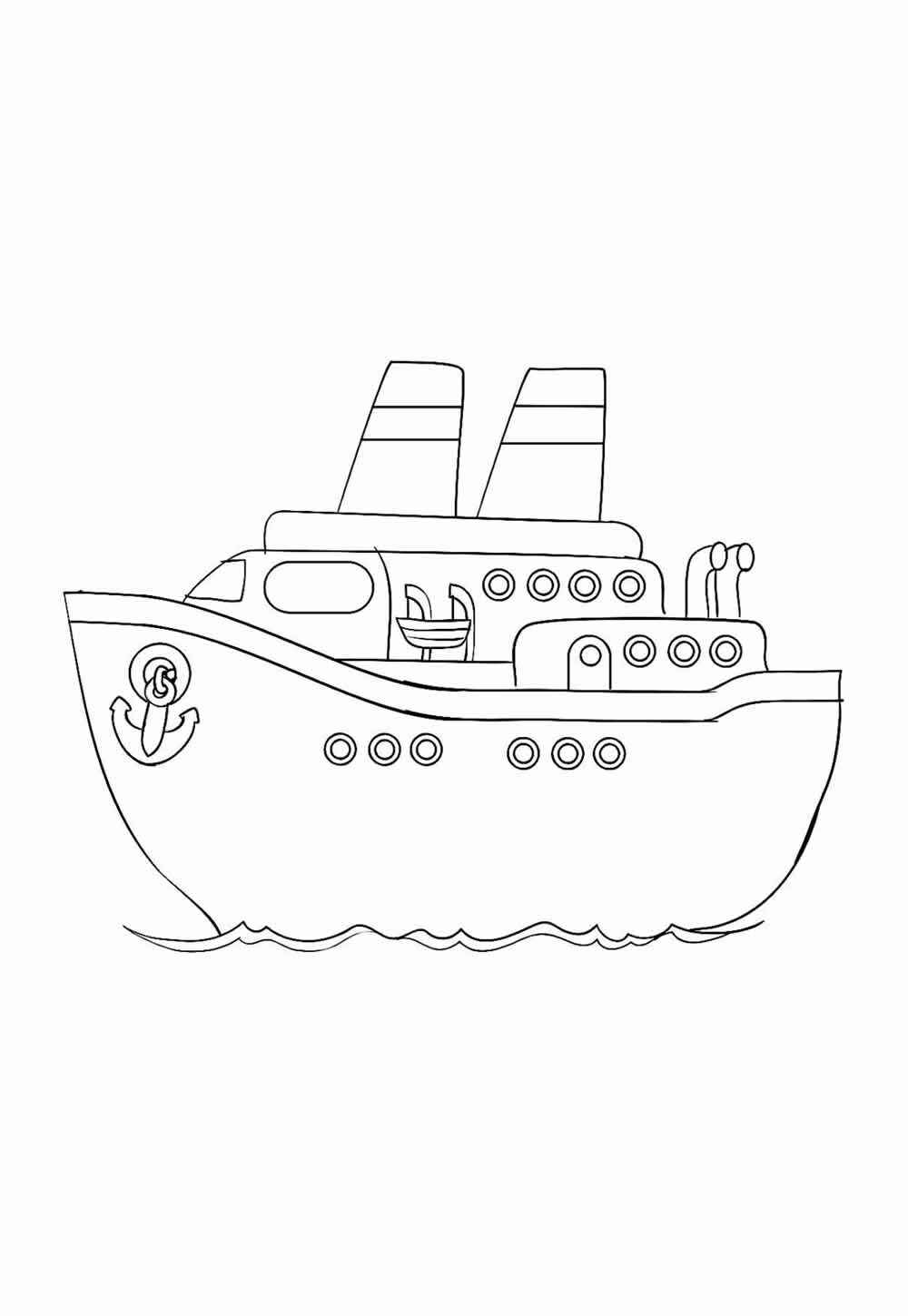 Desenho de Navio Desenho Colorir Imprimir 10