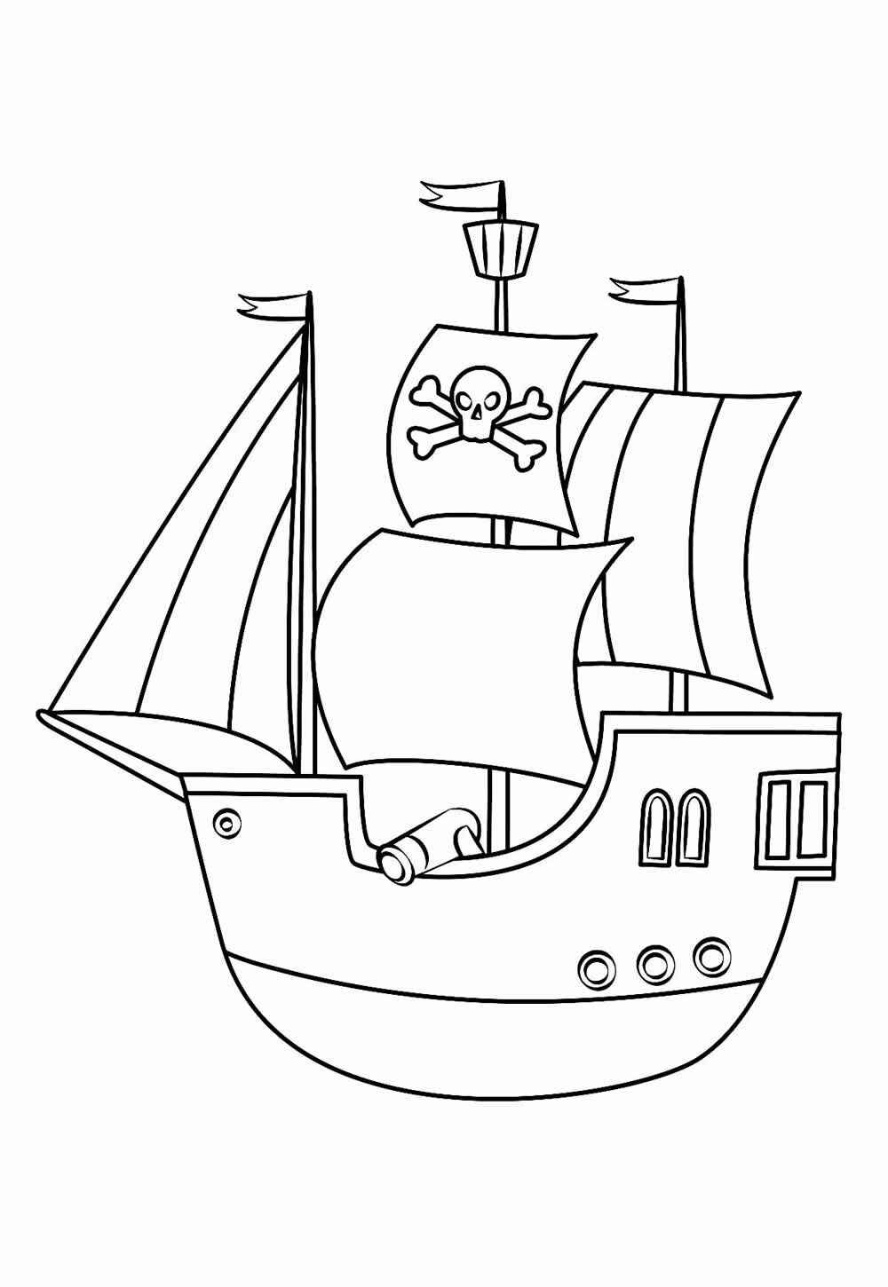 Desenho de Navio Desenho Colorir Imprimir 12