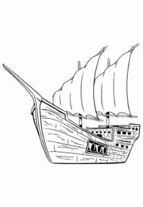 Desenho de Navio Desenho Colorir Imprimir 16