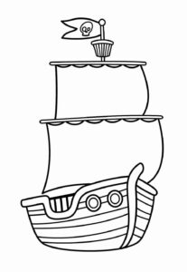 Desenho de Navio Desenho Colorir Imprimir 18