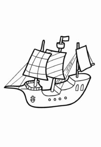 Desenho de Navio Desenho Colorir Imprimir 21