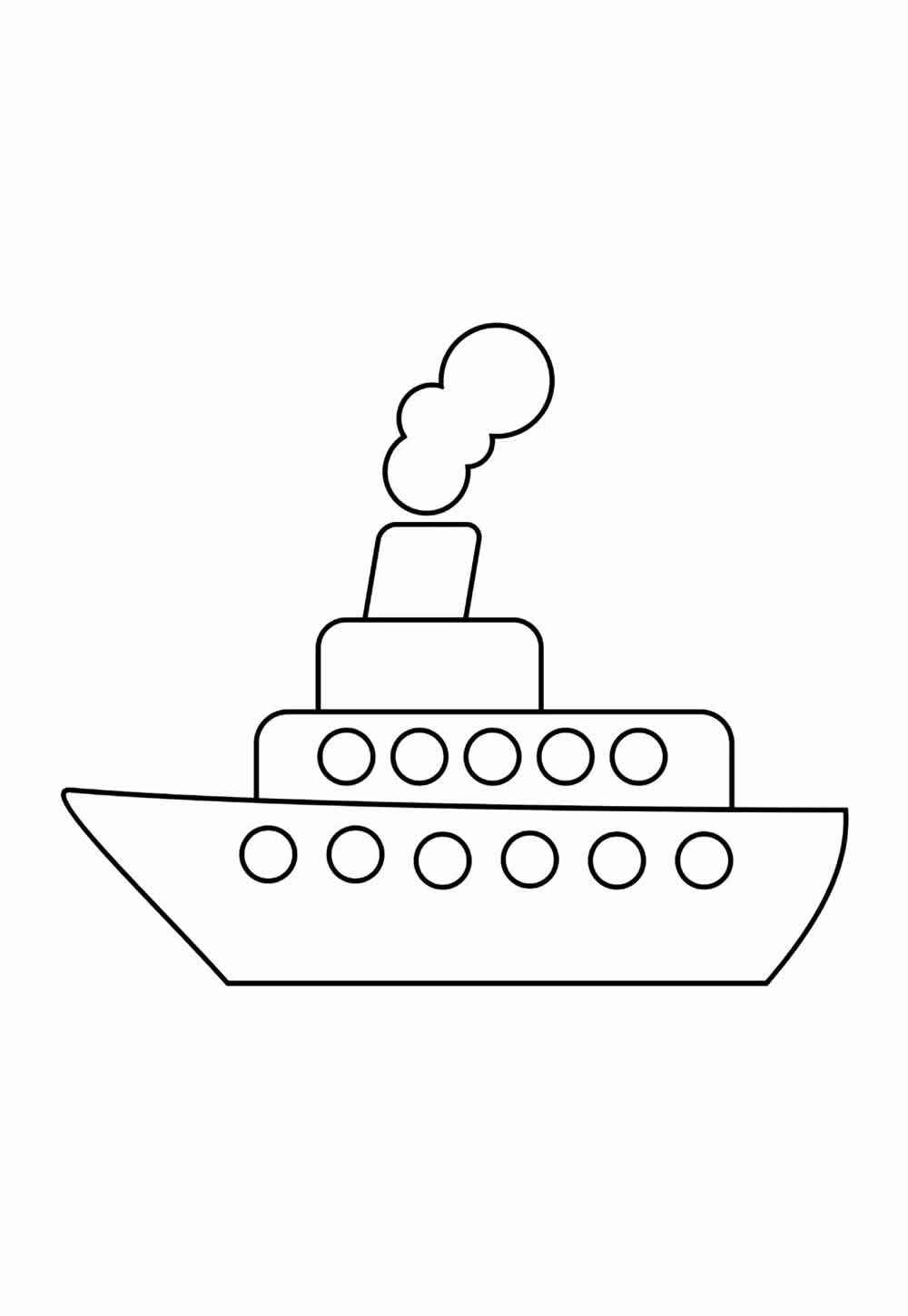 Desenho de Navio Desenho Colorir Imprimir 22