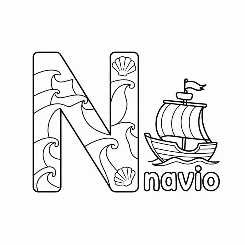 Desenho de Navio Desenho Colorir Imprimir 24