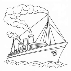 Desenho de Navio Desenho Colorir Imprimir 27