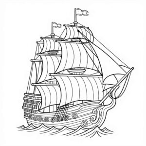 Desenho de Navio Desenho Colorir Imprimir 28
