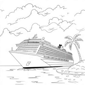 Desenho de Navio Desenho Colorir Imprimir 31