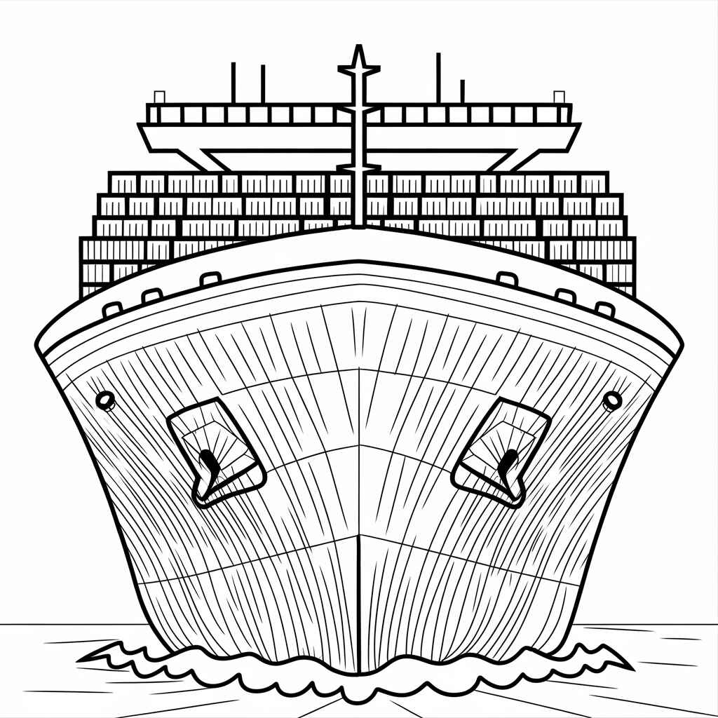 Desenho de Navio Desenho Colorir Imprimir 32