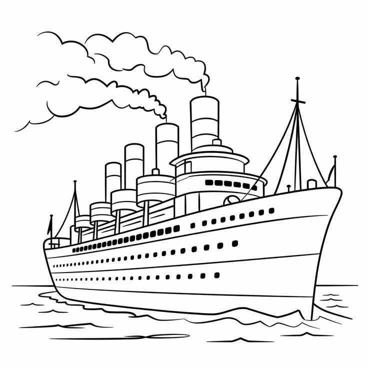 Desenho de Navio Desenho Colorir Imprimir 39