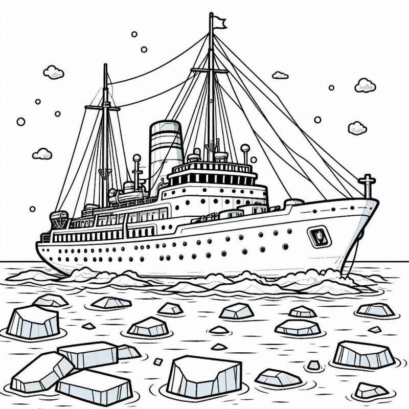 Desenho de Navio Desenho Colorir Imprimir 52