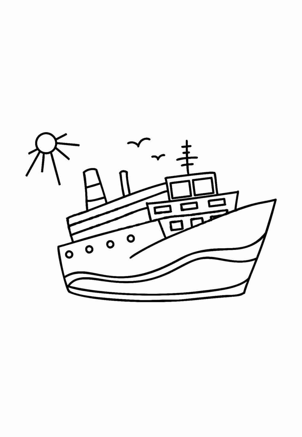 Desenho de Navio Desenho Colorir Imprimir 57