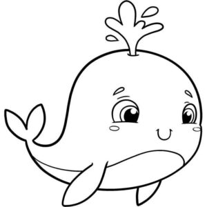 Desenho de Baleias Desenho Colorir Imprimir 06