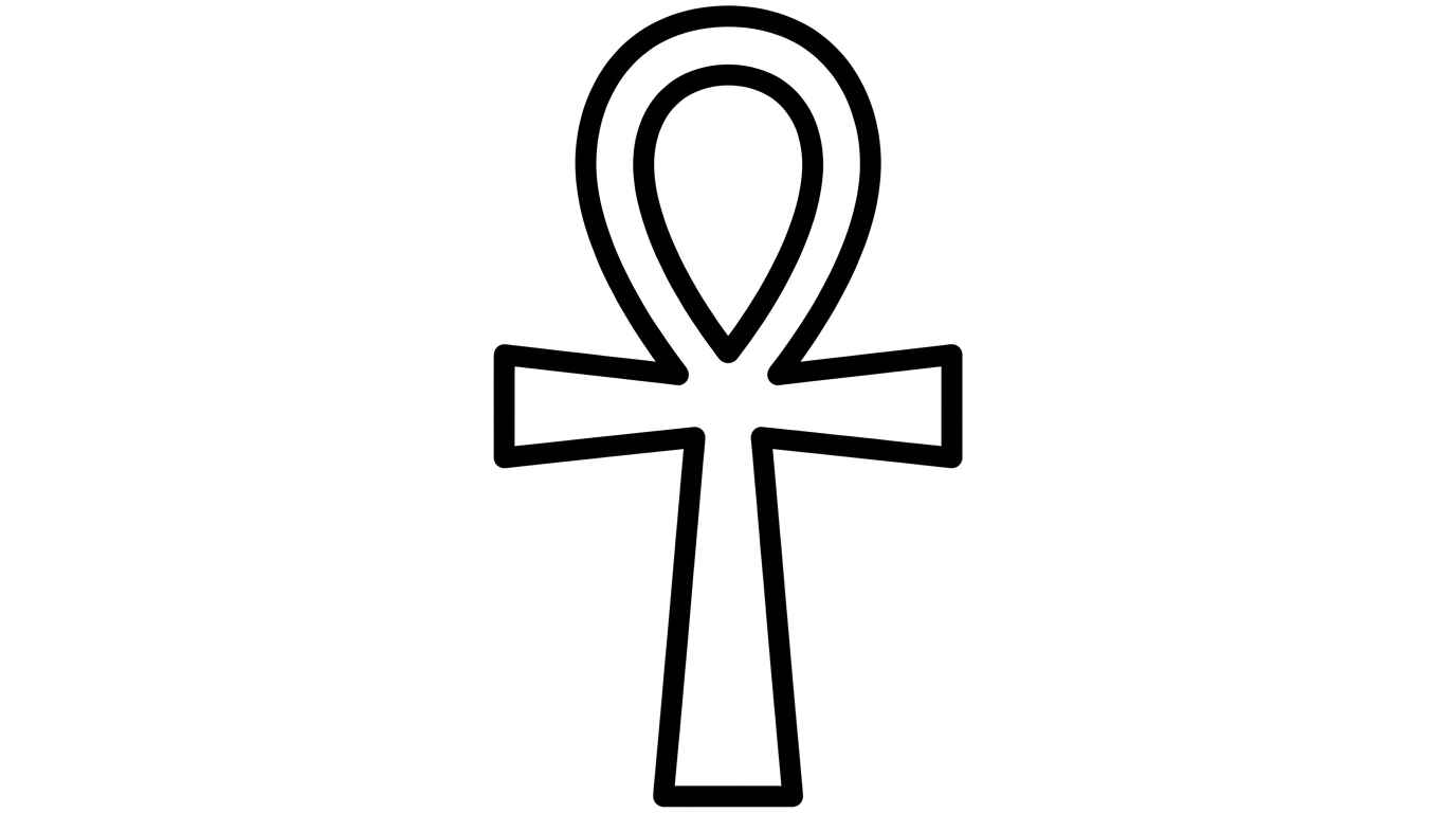 Desenho de Cruz Ansata Desenho Colorir Imprimir 4