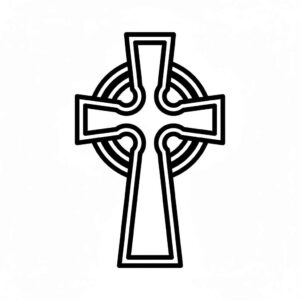 Desenho de Cruz Celta Desenho Colorir Imprimir 2