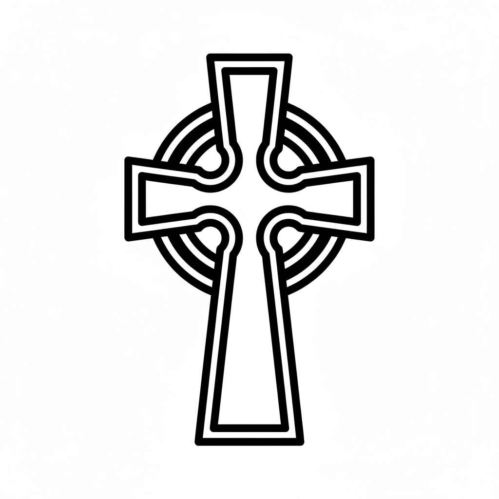 Desenho de Cruz Celta Desenho Colorir Imprimir 2