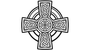 Desenho de Cruz Celta Desenho Colorir Imprimir 3