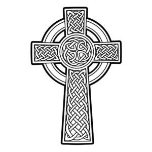 Desenho de Cruz Celta Desenho Colorir Imprimir 5