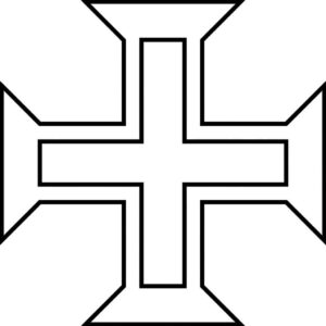 Desenho de Cruz Da Ordem De Cristo Desenho Colorir Imprimir 2