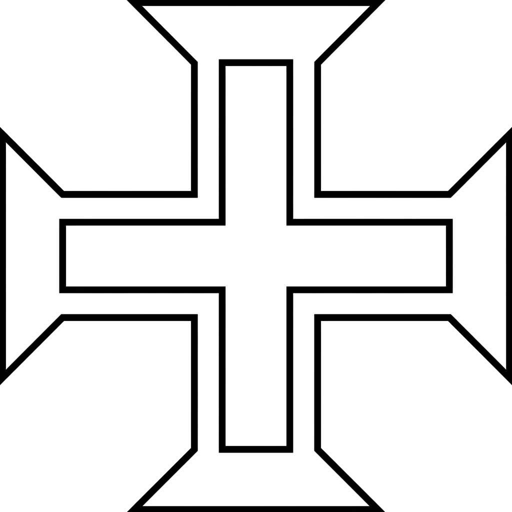 Desenho de Cruz Da Ordem De Cristo Desenho Colorir Imprimir 2