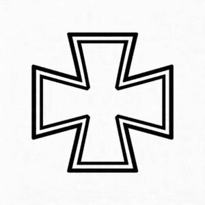 Desenho de Cruz De Ferro Desenho Colorir Imprimir 2