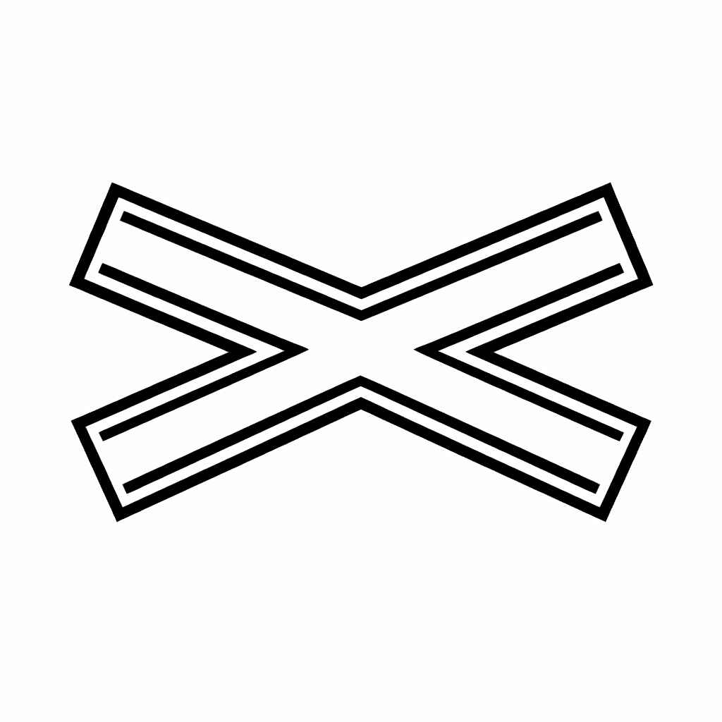 Desenho de Cruz De Santo André Desenho Colorir Imprimir 1