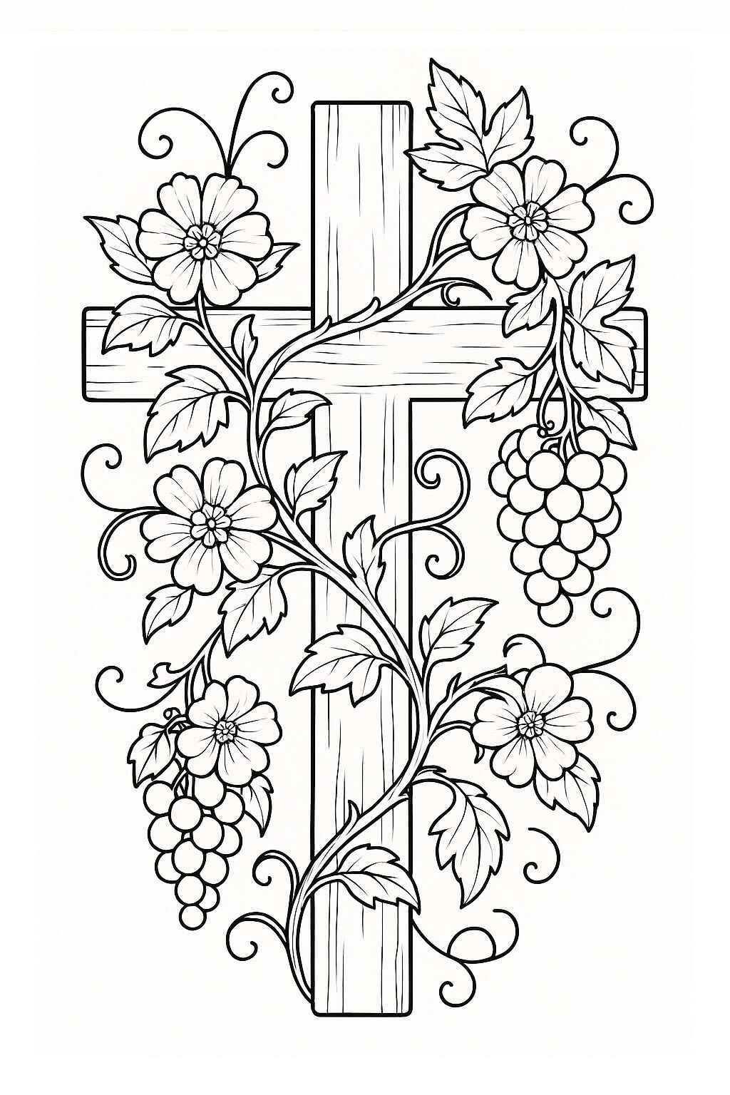 Desenho de Cruz Desenho Colorir Imprimir 06