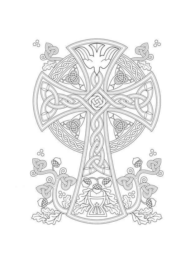 Desenho de Cruz Desenho Colorir Imprimir 09