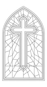 Desenho de Cruz Desenho Colorir Imprimir 12