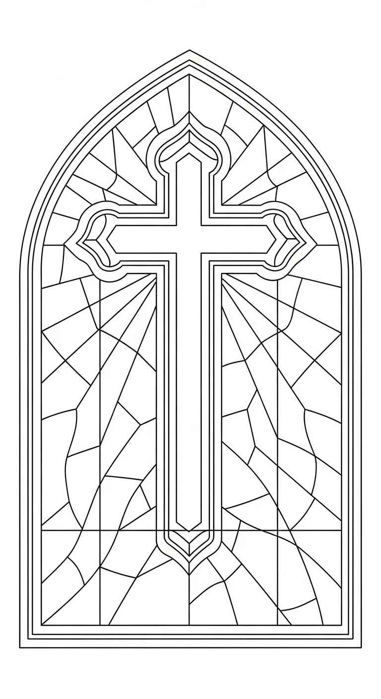 Desenho de Cruz Desenho Colorir Imprimir 12