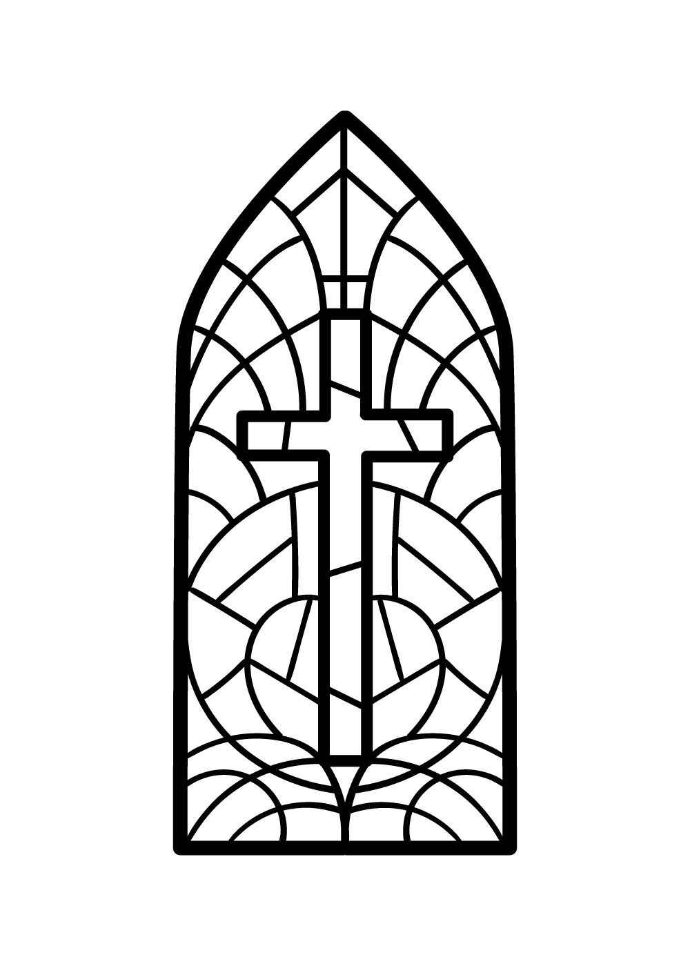 Desenho de Cruz Desenho Colorir Imprimir 15