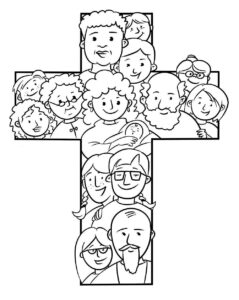 Desenho de Cruz Desenho Colorir Imprimir 19