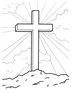 Desenho de Cruz Desenho Colorir Imprimir 21