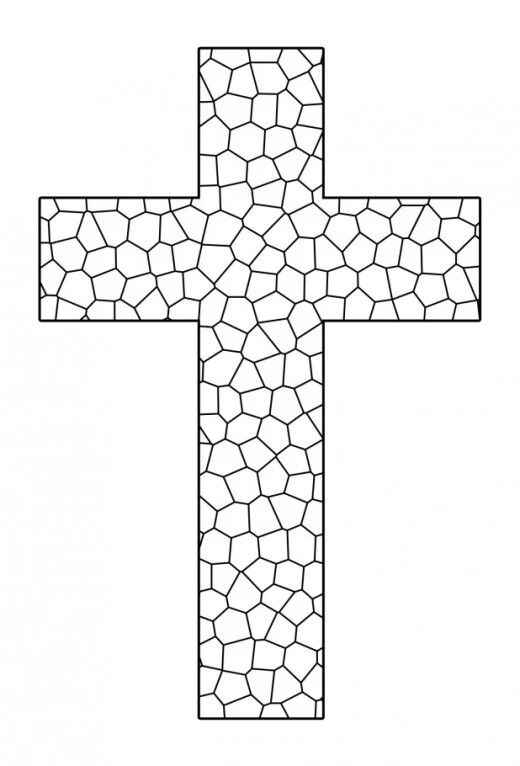 Desenho de Cruz Desenho Colorir Imprimir 22