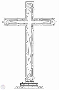 Desenho de Cruz Desenho Colorir Imprimir 30