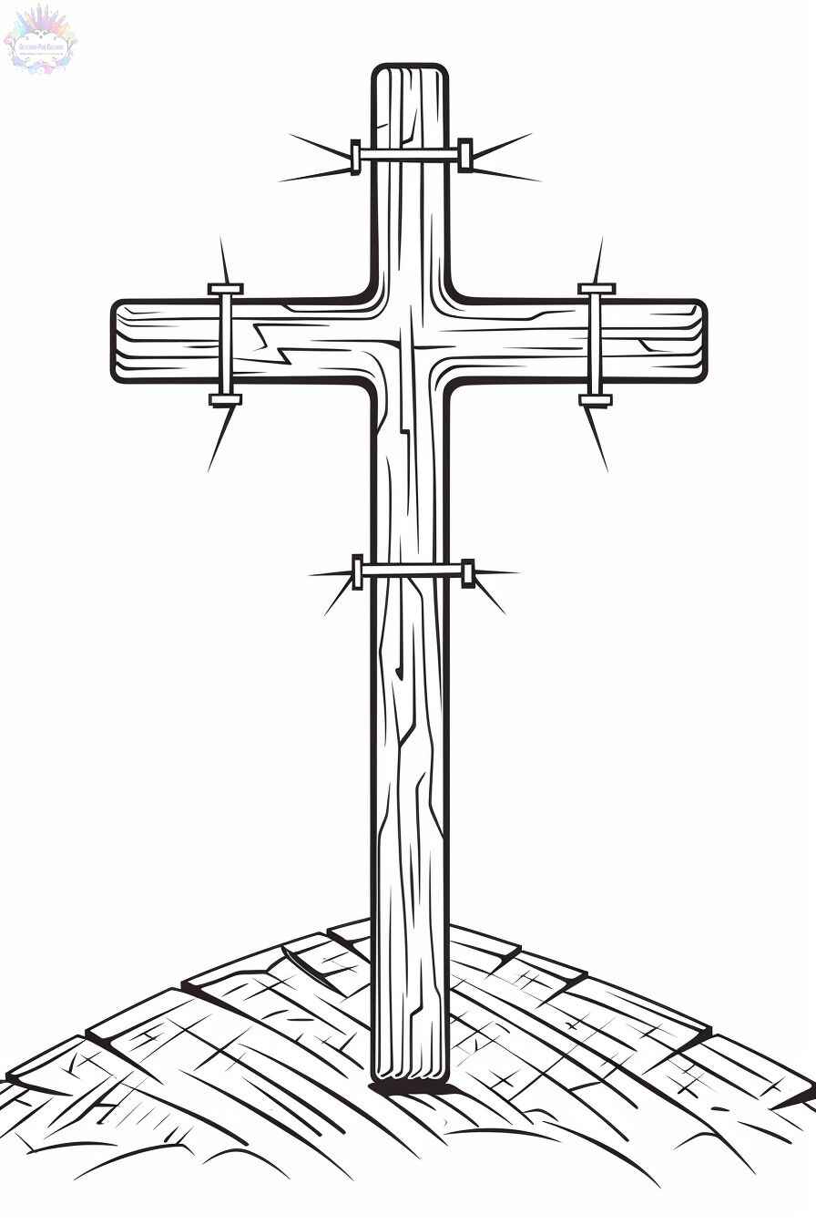 Desenho de Cruz Desenho Colorir Imprimir 31